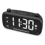 Radio Reloj Despertador Con Altavoz Bluetooth V5.0, Radio Re