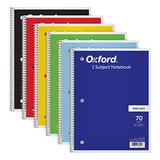 Cuadernos Para Zurdos Cuaderno En Espiral Oxford, Paquete De