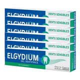 Pack 6 Elgydium Dientes Sensibles Gel Dentífrico 75ml Caries