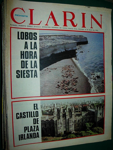 Revista Diario Clarin 12/1/75 Araoz Anzoategui Emiliozzi