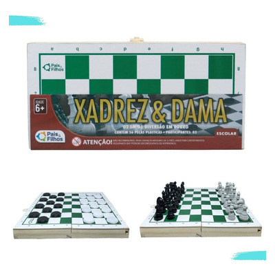 Jogos 6x1 Dama Jogo Velha Ludo Trilha Xadrez Dominó - Zaramela