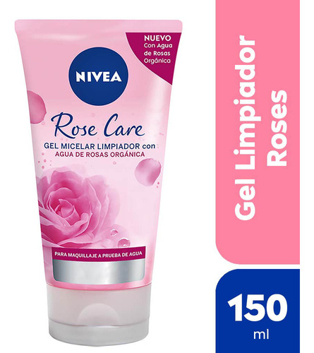 Nivea Rose Care Gel Micelar Limpiador X 150 Ml