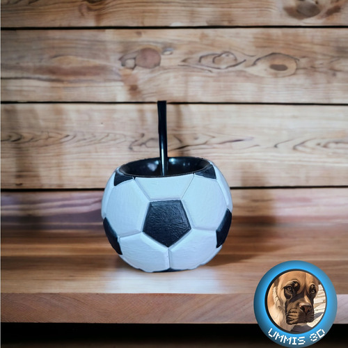 Mate Pelota Futbol C/bombilla De Regalo - Ummis 3d