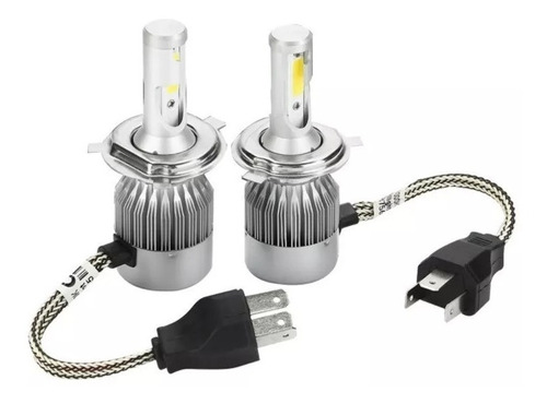 Lampada De Led Automotiva C6 H4 H7 6000k Universal