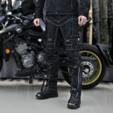 Pantalon Motociclista Con Protecciones  Hwk Large Impermeabl