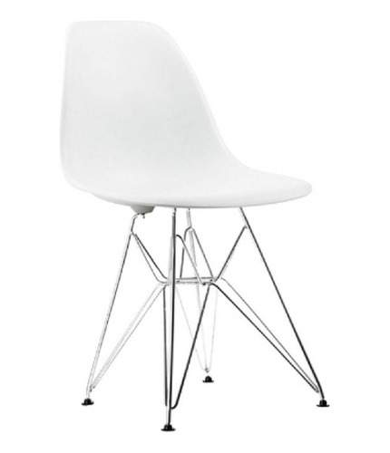 Silla Eames Escritorio Juvenil Cromada