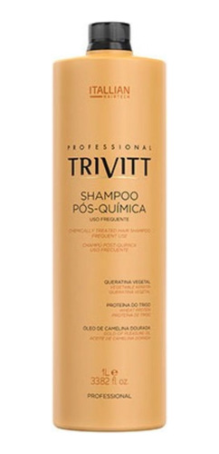 Shampoo Pós-química Itallian Trivitt Para Uso Frequente
