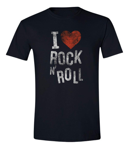 Playera Hombre Rock I Love Rock And Roll 000613n