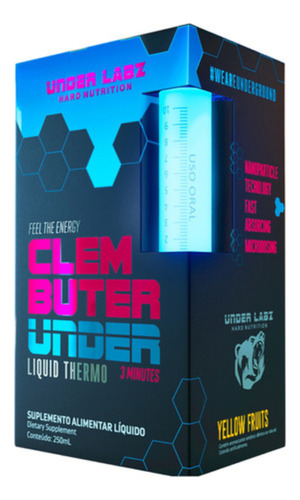 Clembuter Under Under Labz Termogênico & Pré Treino 50 Doses