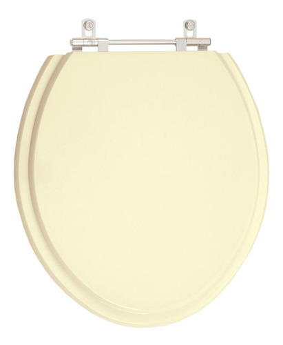 Tampa De Vaso Convencional Oval Creme Bege Claro Universal