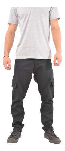 Pantalon Cargo Hombre Gabardina Chino Vestir Trabajo 