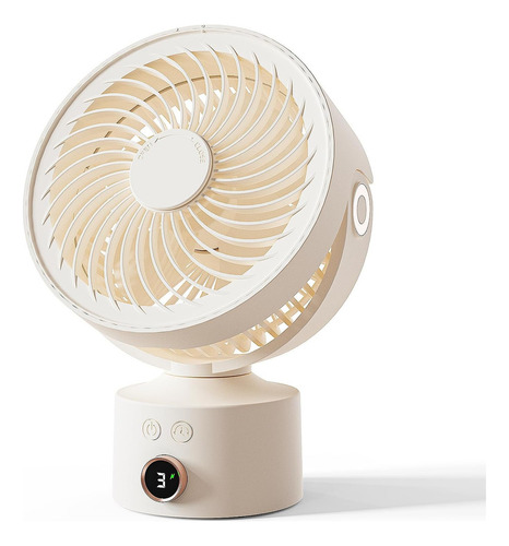 Mini Ventilador Silencioso Con Cabezal Móvil Recargable