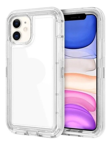 Funda Uso Rudo 3 En 1  Para iPhone Modelos Antigolpes 