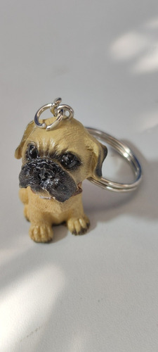 Llavero De Perro Raza Pug Dog Lover 