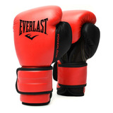 Guantes De Boxeo Everlast 14 Oz Negro Rojo