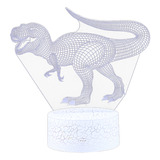 Lámpara De Noche Infantil Con Diseño De Dinosaurio, 7 Colore