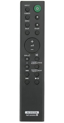Control Remoto  Rmt-ah200u Para Sony Ht-ct390 Ht-rt3/4/40