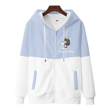 Anime Estilo Japones Linda Sudadera Con Cremallera Abrigo