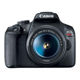  Canon Eos Rebel Kit T7 + Lente 18-55mm Is Ii + Lente 50mm Stm + Maleta + Memoria Sd 16 Gb + Curso Abc Online Dslr Color  Negro