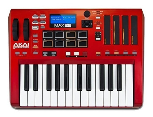 Controlador Keyboard Akai Modelo Max25