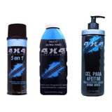 Gel Para Afeitar + Enfriador De Maquinas + Talco Ultra  4x4