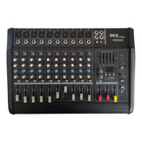 Mixer Amplificado 10 Canales Skp Vz-100a Negro