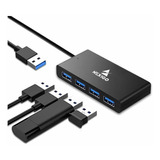 Nexigo 2021 Usb 4 Puertos Ultra Slim 3.0 Hub Extensión Multi