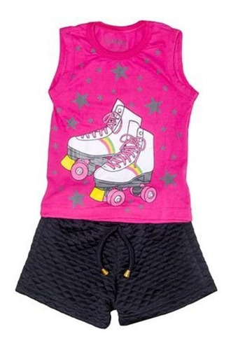 Conjunto Verão Infantil Menina Short + Blusinha Melhor