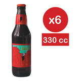 Sixpack Cerveza Artesanal Lircay Amber Ale 330cc Botella