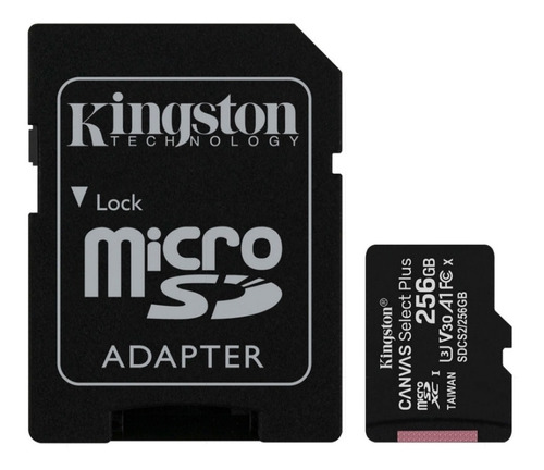 Tarjeta De Memoria Microsdxc Kingston 256 Gb Canvas Select 
