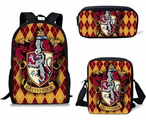 Harry Potter - Mochila Escolar (3 Piezas)