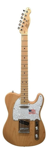 Guitarra Eléctrica Sx Ash Series Ftl Ash Telecaster De Fresno 2000 Natural Brillante Con Diapasón De Arce