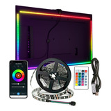 Cinta Led Rgb Bluetooth  Luces Usb Tv Hogar Música  5mts 