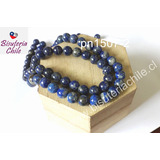 Lapislazuli Original De 8,2 Mm, Tira De 44 Piedras Aprox