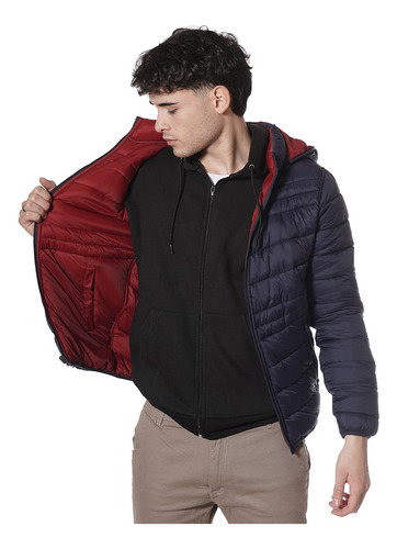  Campera De Abrigo Inflada Reversible Campera Hombre H47