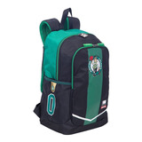 Mochila Escolar Sestini Boston Celtics Preto Verde Cor Verde E Preto