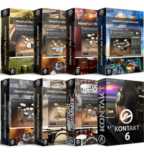 Kit 07 Baterias Native Instruments Abbey Road + Kontakt Full