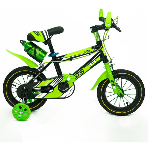 Bicicleta Infantil Rodado 12 Tipo Mountain Bike Con Rueditas