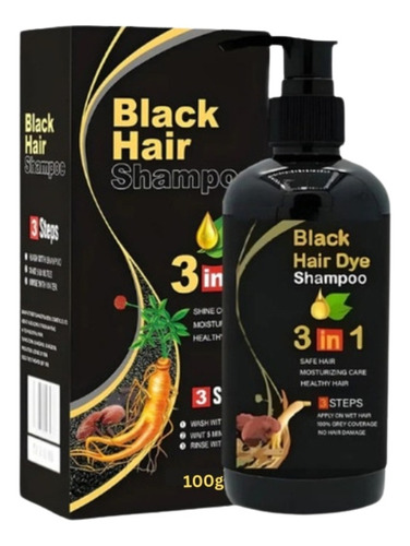 Shampoo Paint Hair 100g Rejuvencedor Capilar Black Hair Dye 