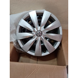 4 Rines Con Tapones Originales 16  Vw Jetta 2019  5/100