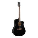 Guitarra Electroacústica Fender Classic Design Cd-60sce Para Diestros Black Brillante