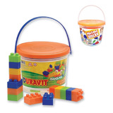 Balde Set De Bloques Encastrables Infantiles 29 Piezas