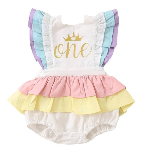 Romper Para Bebe One Vestido De Fiesta O Sesión De Fotos