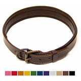 Collar De Perro Acolchado De Cuero