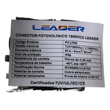 Kit Conector Fotovoltaico 1500 Vdc 40a Ip68 4/6mm2 Leader