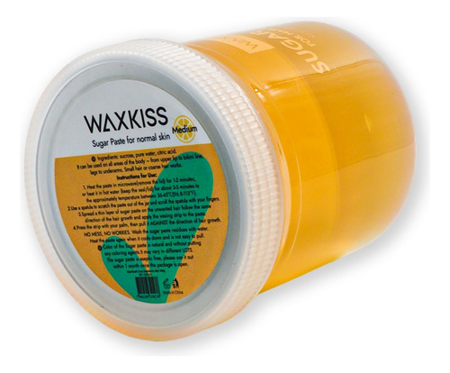 Waxkiss® Cera Depilatoria En Frio De Miel Para Piel 1300g