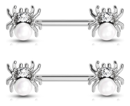 Oufer Joyas De Piercing Para Pezón, Anillos De Pezón De 14 G