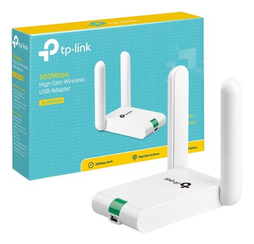 Adaptador Roteador Wireless Wi-fi Tp-link Wn822n 2 Antenas  