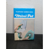 Agenda De Telefone AntigaNumber Index Mini Pet