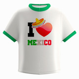 Flipper Portacepillo Camiseta  I Love Mexico